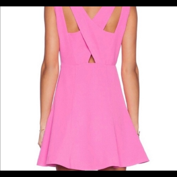 Anthropologie JOA Cut Out Mini Dress Pink - Picture 2 of 9